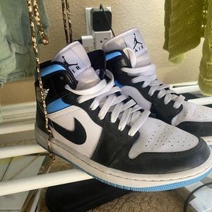 Blue & White Jordans